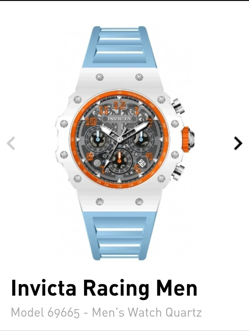 367. Invicta Racing MenModel 69665 - Men's Watch Quartz 43.5mm